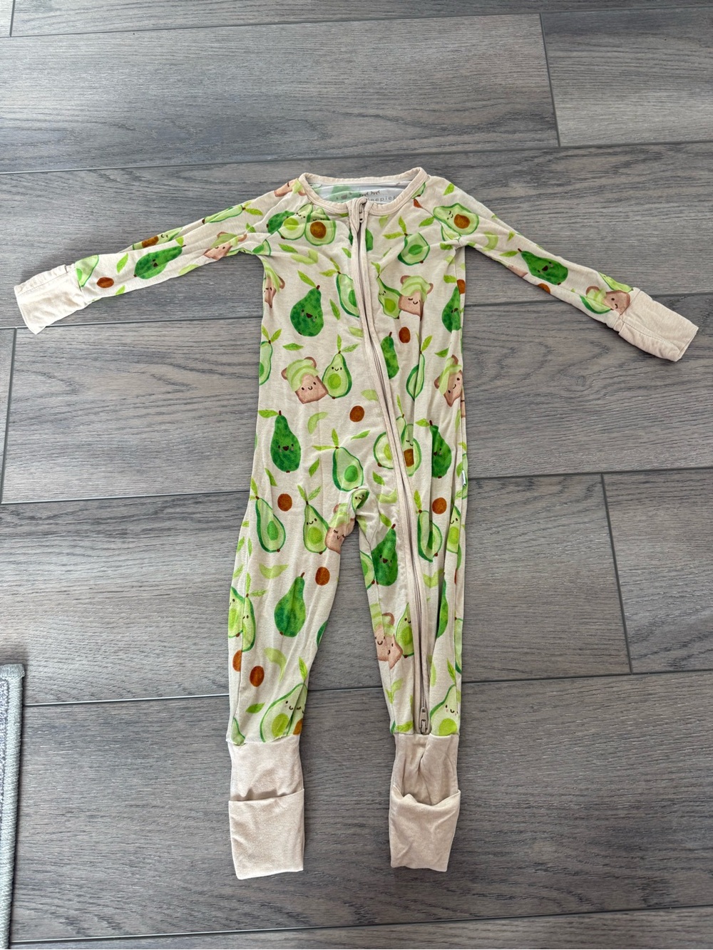 Little Sleepies Zippy Avocado Print